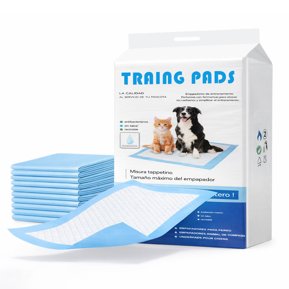 AYA MARKT Pack de 50 Empapadores de Perros y Gatos, Almohadillas de Entrenamiento y Adiestramiento de Perros y Cachorros, Alfombrillas Desechables para Mascotas,Diseño de 5 Capas a Prueba de Fugas con Superficie de Secado rápido