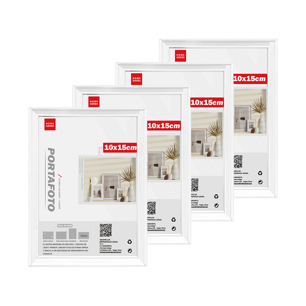 AYA MARKT PACK de Marcos de Fotos Blanco, Marco de Madera Clasico, 2cm de Grosor, Cuadro de Mesa,Cuadro de Pared,Marcos de Mesa ideal para Fotos,Poster y Diplomas