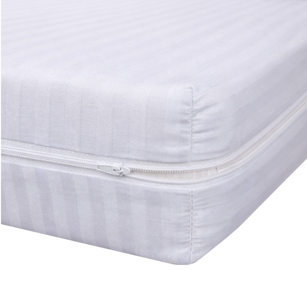 AYA MARKT Funda de Colchón de Raya,Protector de Colchón Transpirable, Funda de Cremallera Completa, Protector de Colchón Completo,Incluye Bolsa de Almacenaje