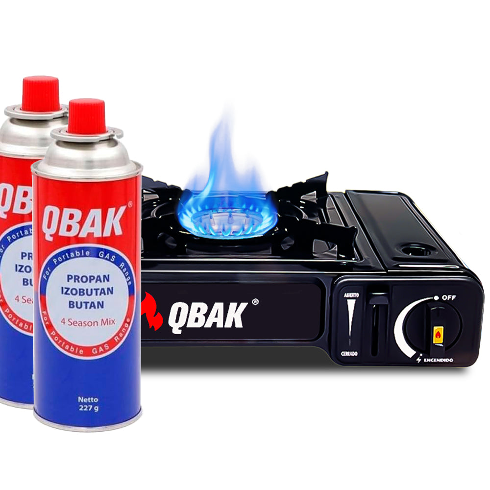 AYA MARKT Estufa de Gas Portátil, Hornillo De Butano Individual Potencia, Cocina Portátil, 2,2 kW Potencia, Ligero y Fácil de usar, con Maletín De Almacenaje