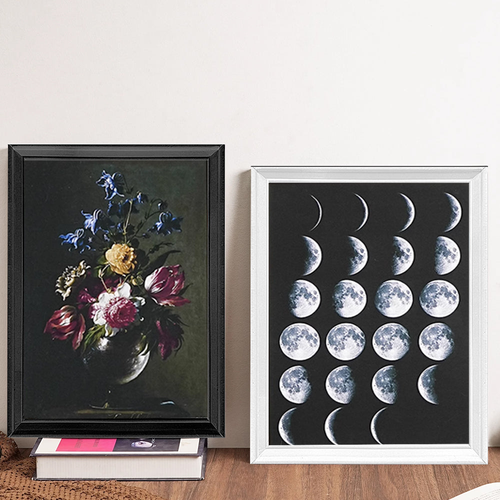 AYA MARKT PACK de Marcos de Fotos Negro, Marco de Madera Clasico, 2cm de Grosor, Cuadro de Mesa,Cuadro de Pared,Marcos de Mesa ideal para Fotos,Poster y Diplomas