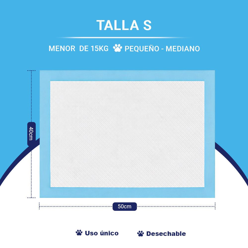 AYA MARKT Pack de 50 Empapadores de Perros y Gatos, Almohadillas de Entrenamiento y Adiestramiento de Perros y Cachorros, Alfombrillas Desechables para Mascotas,Diseño de 5 Capas a Prueba de Fugas con Superficie de Secado rápido