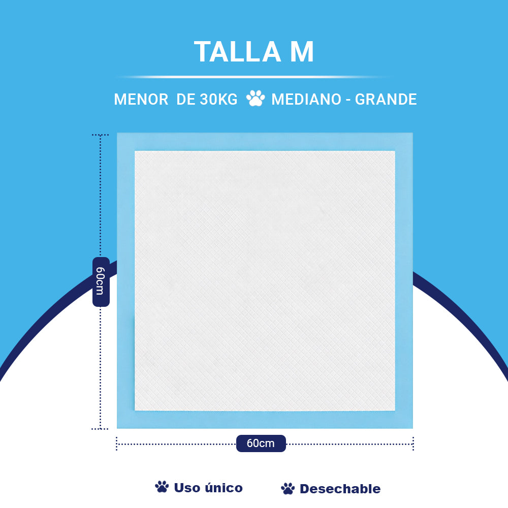 AYA MARKT Pack de 50 Empapadores de Perros y Gatos, Almohadillas de Entrenamiento y Adiestramiento de Perros y Cachorros, Alfombrillas Desechables para Mascotas,Diseño de 5 Capas a Prueba de Fugas con Superficie de Secado rápido