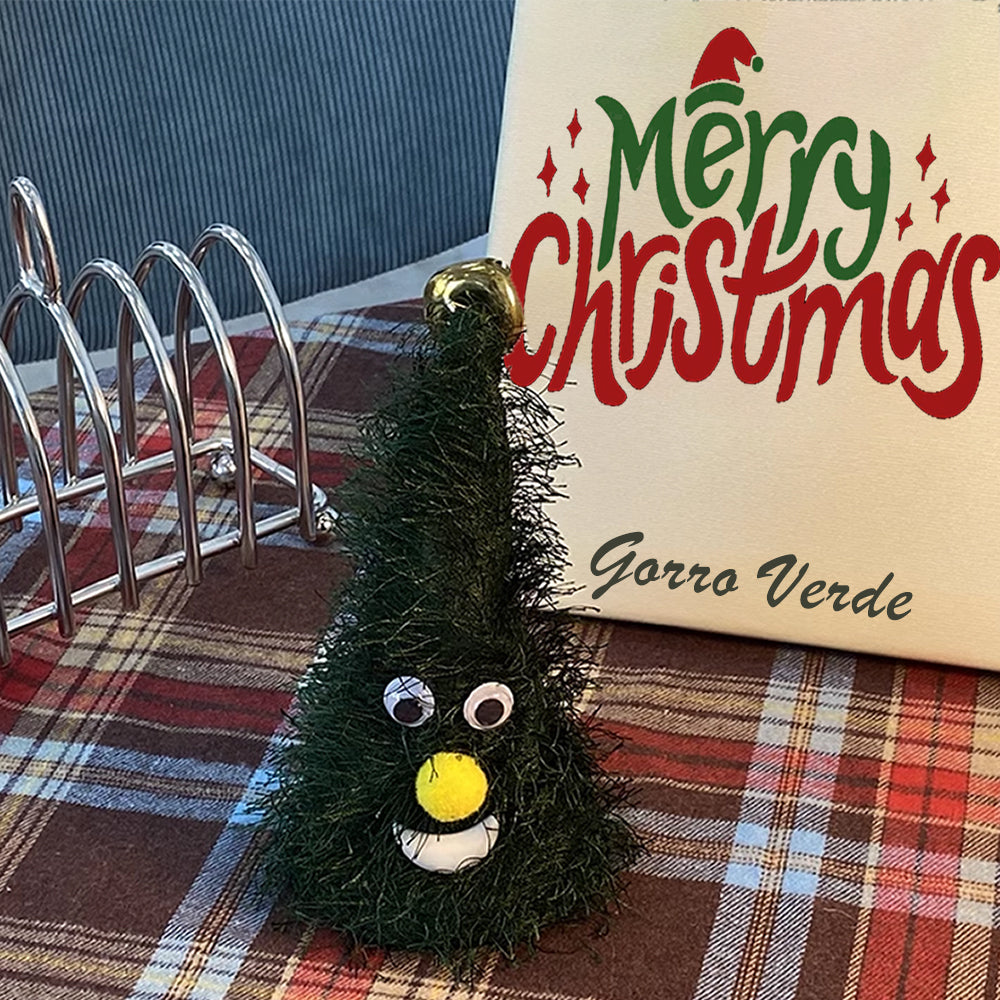 AYA MARKT Gorro de Navidad Bailarín, Gorro de Papá Noel Bailando con Música, Árbol de Navidad con Movimiento Divertido, Gorra Musical de Navidad Roja y Blanca, Gorro de Decoración de Navidad,para Regalos, Adorno de Casa,