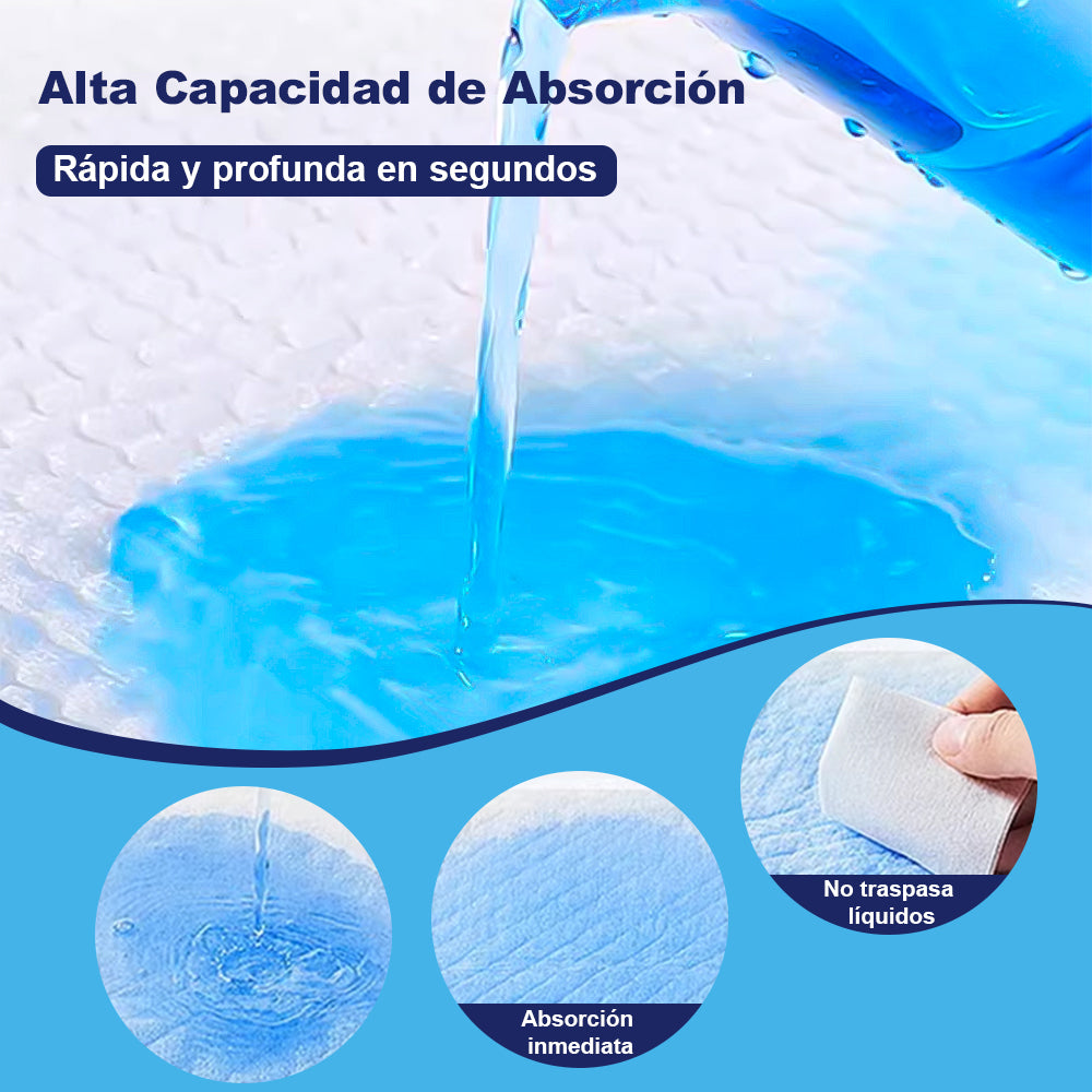 AYA MARKT Pack de 50 Empapadores de Perros y Gatos, Almohadillas de Entrenamiento y Adiestramiento de Perros y Cachorros, Alfombrillas Desechables para Mascotas,Diseño de 5 Capas a Prueba de Fugas con Superficie de Secado rápido