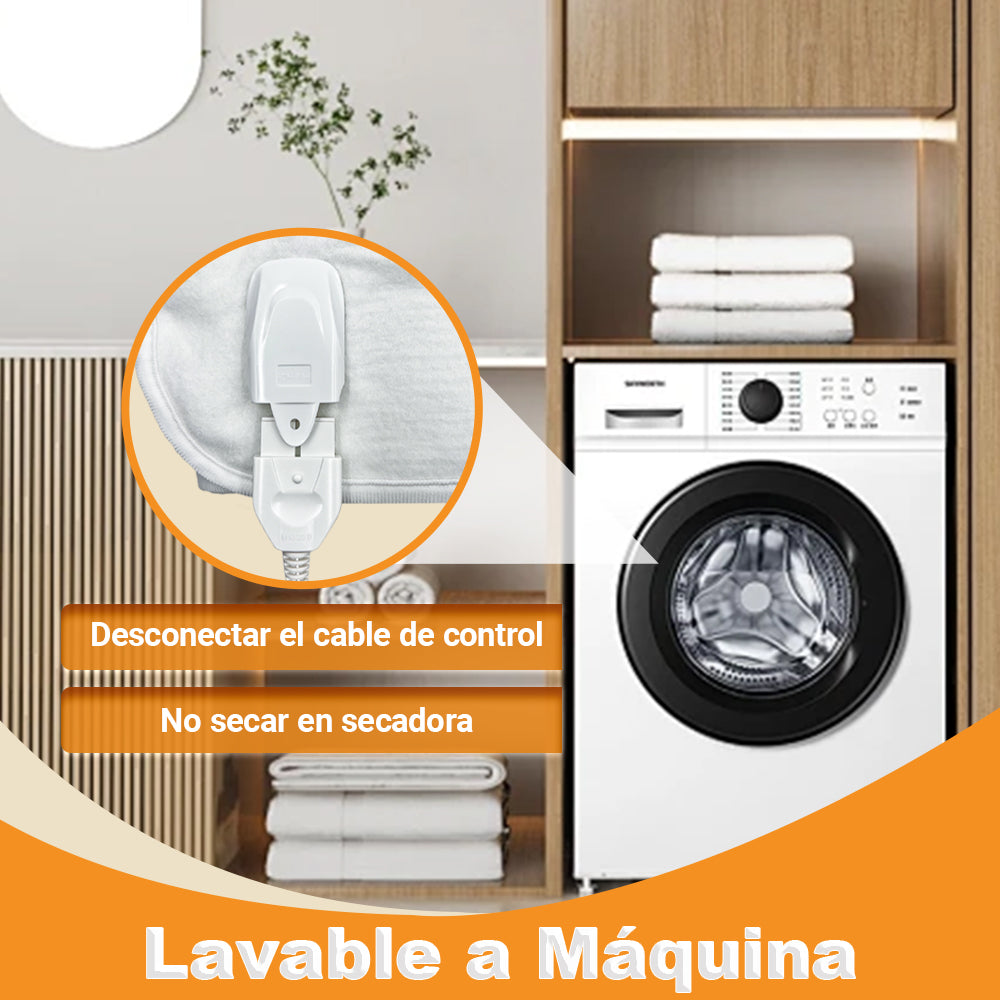 AYA MARKT Calientacama Eléctrica, 150 x 80 cm, desconexión automática, protección contra sobrecalentamiento, 3 ajustes de temperatura, Calefacción bajo la cama, lavable adecuado para todos los colchones estándar