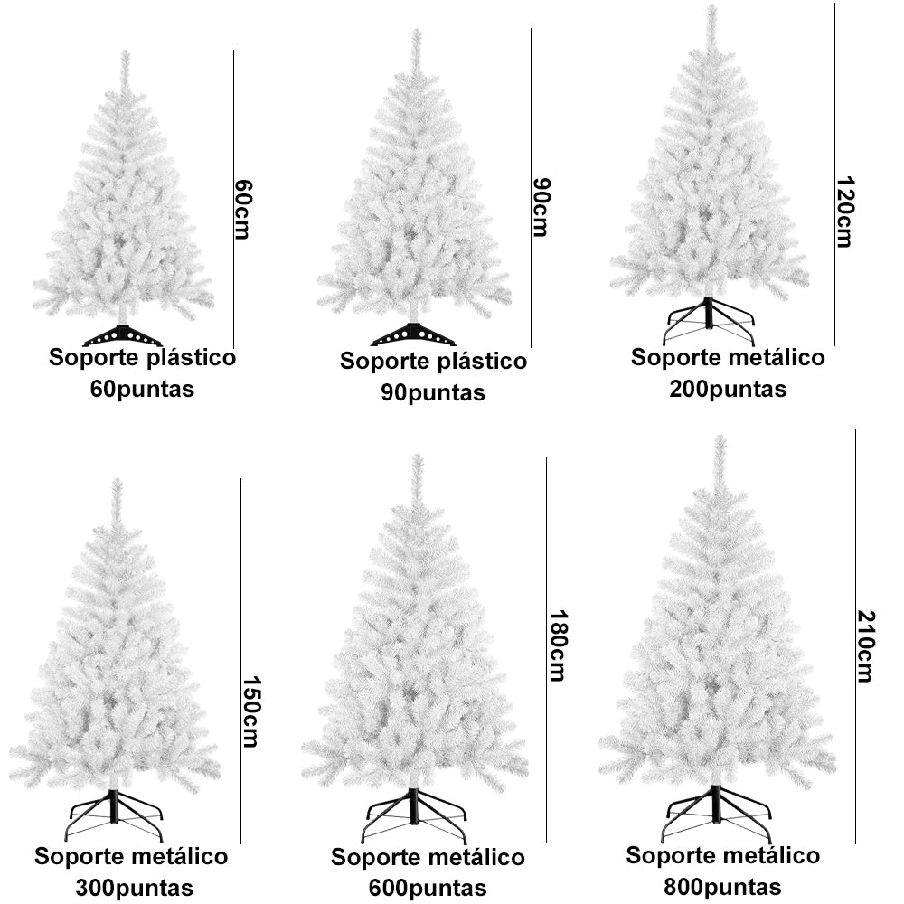 AYA MARKT Árbol de Navidad Blanco, Artificial Abeto, Hoja Espumillón Rosa, Árbol de Navidad 60-180cm, Árbol de Navidad Rosa, Árbol de Navidad Plegable,Montaje Fácil (Copia)