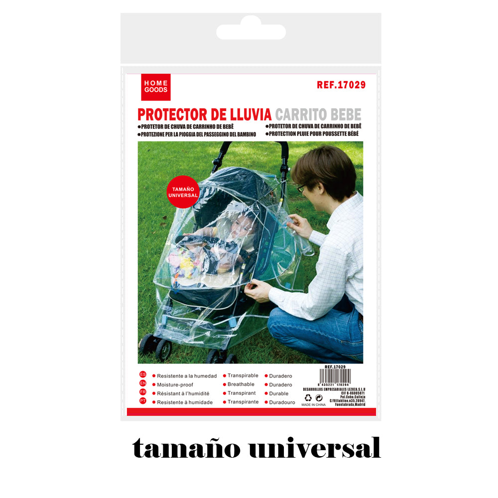 FUNDA LLUVIA P/CARRITO DE BEBE