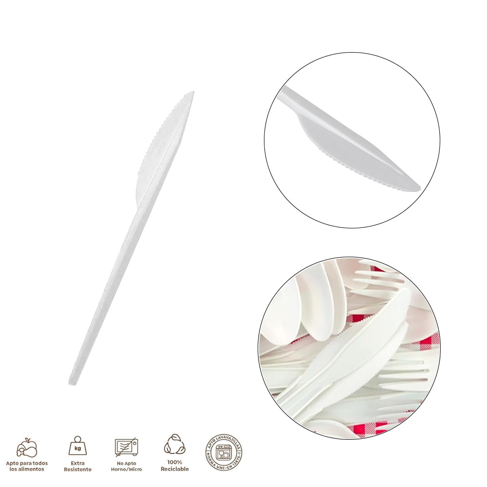 1151R CUCHILLO 16.5CM 20UDS BLANCO REUT.