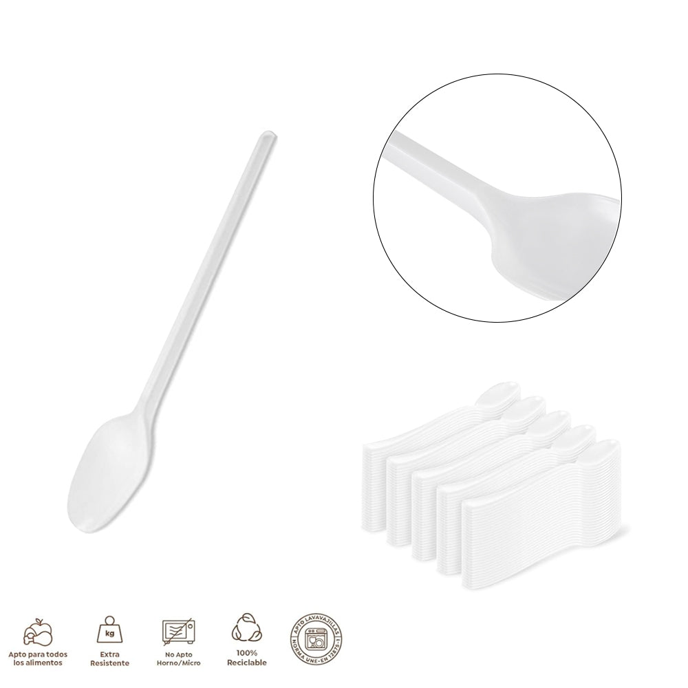 1153R CUCHARITA POSTRE 12.5CM 24UDS BLCO
