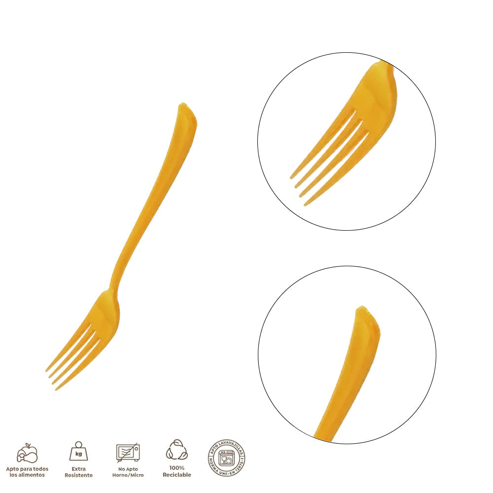 1784R TENEDOR A. CALID.ORO 18.5CM 12U RE