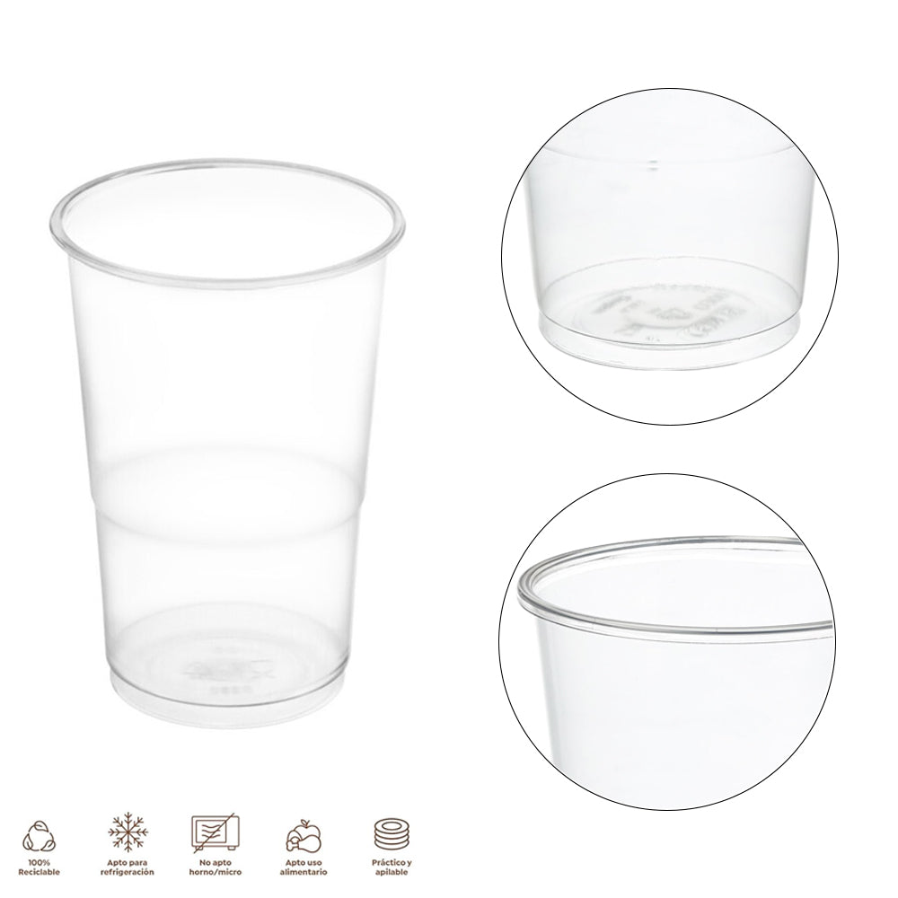 1568R VASO REUT.400CC TRANSP.PP 10UDS
