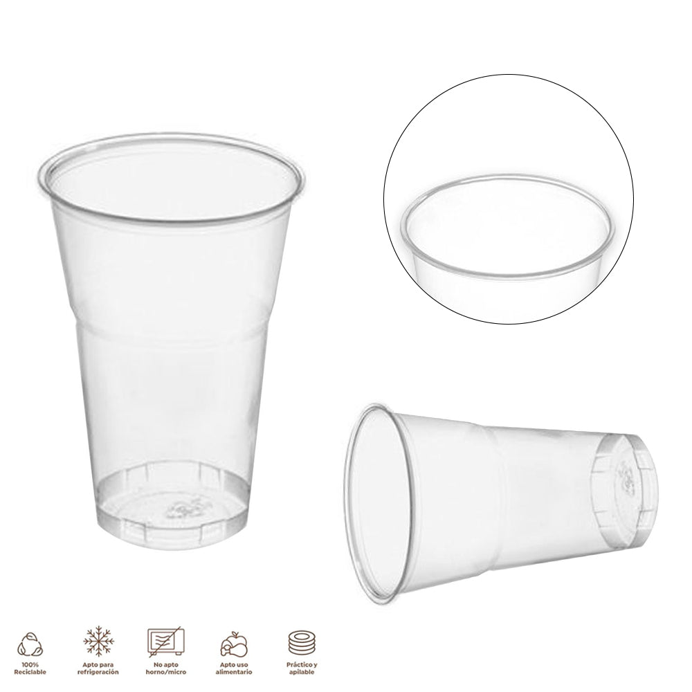 1218 VASO IRROMP.500CC 8UDS TRANSPARENTE