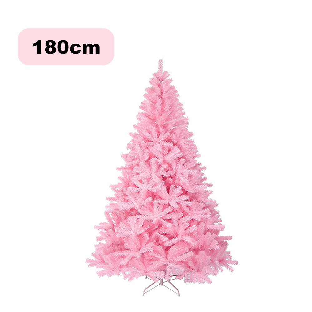AYA MARKT Árbol de Navidad Rosa, Artificial Abeto, Hoja Espumillón Rosa, Árbol de Navidad 60-180cm, Árbol de Navidad Rosa, Árbol de Navidad Plegable,Montaje Fácil